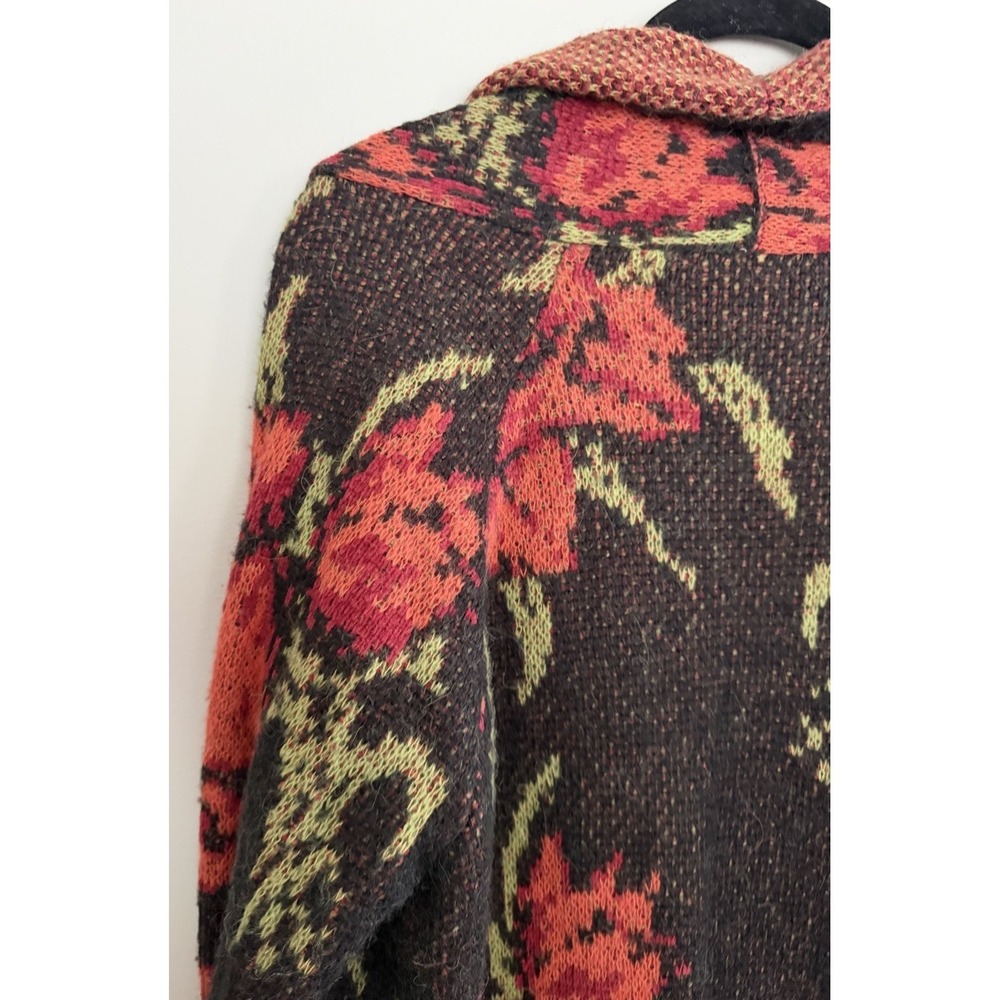 Free People Flower Power Boho Cardigan Sweater Women's Size Medium - Picture 8 of 13